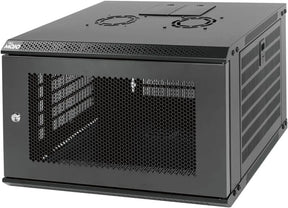Tecmojo 6RU Wall Mount Network Cabinet Data Server Rack Enclosure with Lockable Mesh Door and Side Panels 50 kg /110