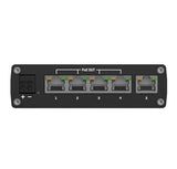 Teltonika TSW101 Automotive POE+ Switch 4x PoE Ports 5 x Gigabit Ethernet with speeds of up to 1000 Mbps PSU excluded