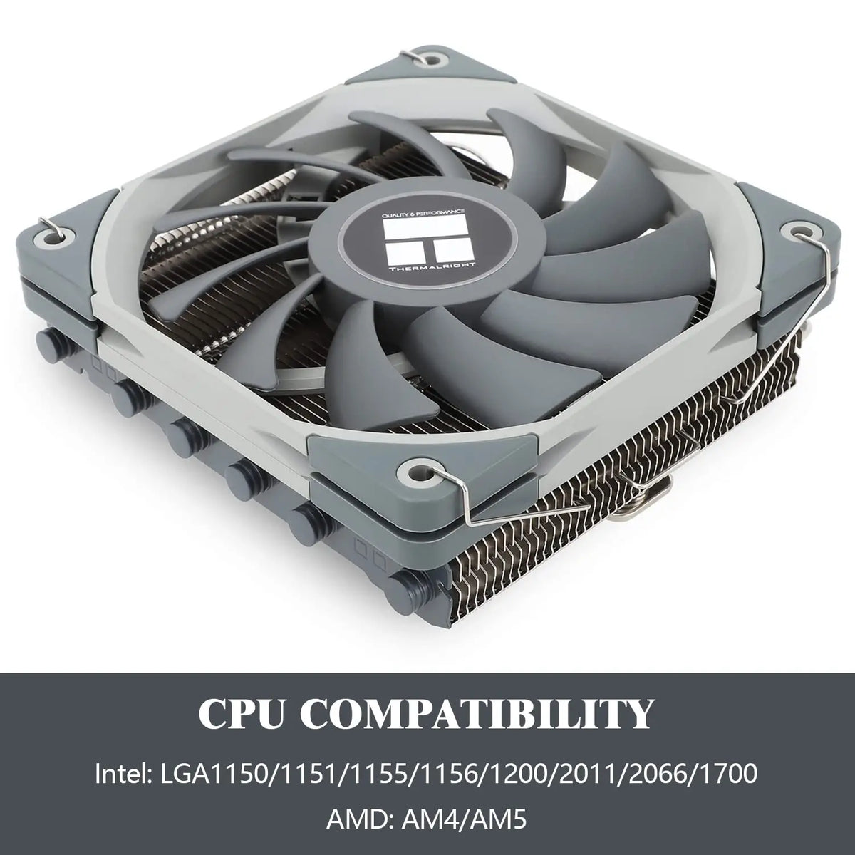 Thermalright AXP120-X67 Low Profile CPU Air Cooler with Quite 120mm TL-C12015 PWM Fan 6 Heat Pipes Heatsink Cooling