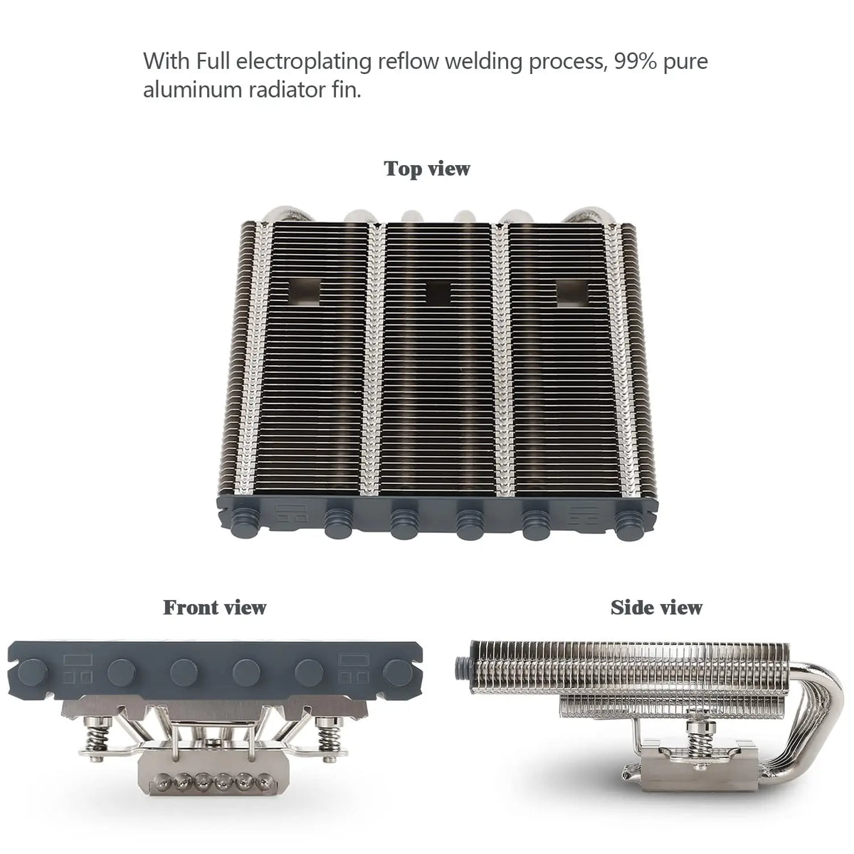 Thermalright AXP120-X67 Low Profile CPU Air Cooler with Quite 120mm TL-C12015 PWM Fan 6 Heat Pipes Heatsink Cooling