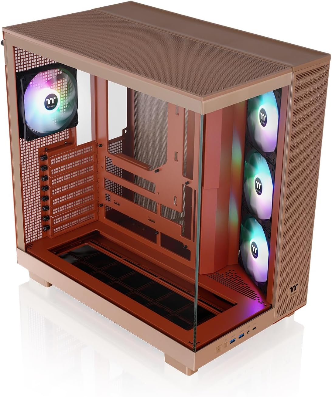 Thermaltake View 380 XL Tempered Glass ARGB Mid Tower Case Gravel Sand Edition CA-11E-00MGWN-00
