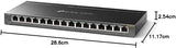 TP-Link 16-Port Gigabit Easy Smart Switch 16 x 10/100/1000Mbps RJ45 Ports QoS IGMP Snooping Plug & Play