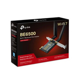 TP-Link Archer TBE400E BE6500 Wi-Fi 7 Bluetooth 5.4 PCIe Adapter 6GHz@2882 Mbps 5GHz@2882 2.4GHz@688 (wifi7) (NIC)