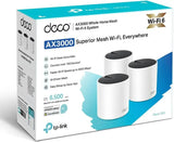 TP-Link Deco X55(3-Pack) AX3000 Dual Band Wi-Fi 6 Mesh 160 MHz WPA3