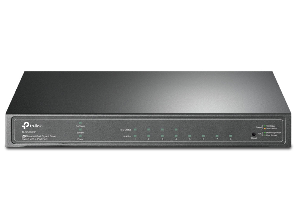 TP-Link JetStream 8-Port Gigabit Smart Switch with 4-Port PoE+