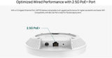 TP-Link Omada BE3600 Dual-Band Ceiling Mount Wi-Fi 7 Access Point 2.5 G Port SDN Cloud Management Seamless AI Roaming
