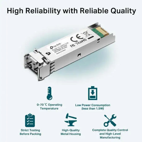 TP-Link SM311LM SFP Module Multi-Mode Mini GBIC IEEE 802.3z LC-Type 850nm 0.55km Multi-mode