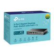 TP-Link TL-SG1005P-PD 5-Port Gigabit Desktop PoE+ Switch with 1-Port PoE++ In 4-Port Out Metal Case Long Range 250M Up