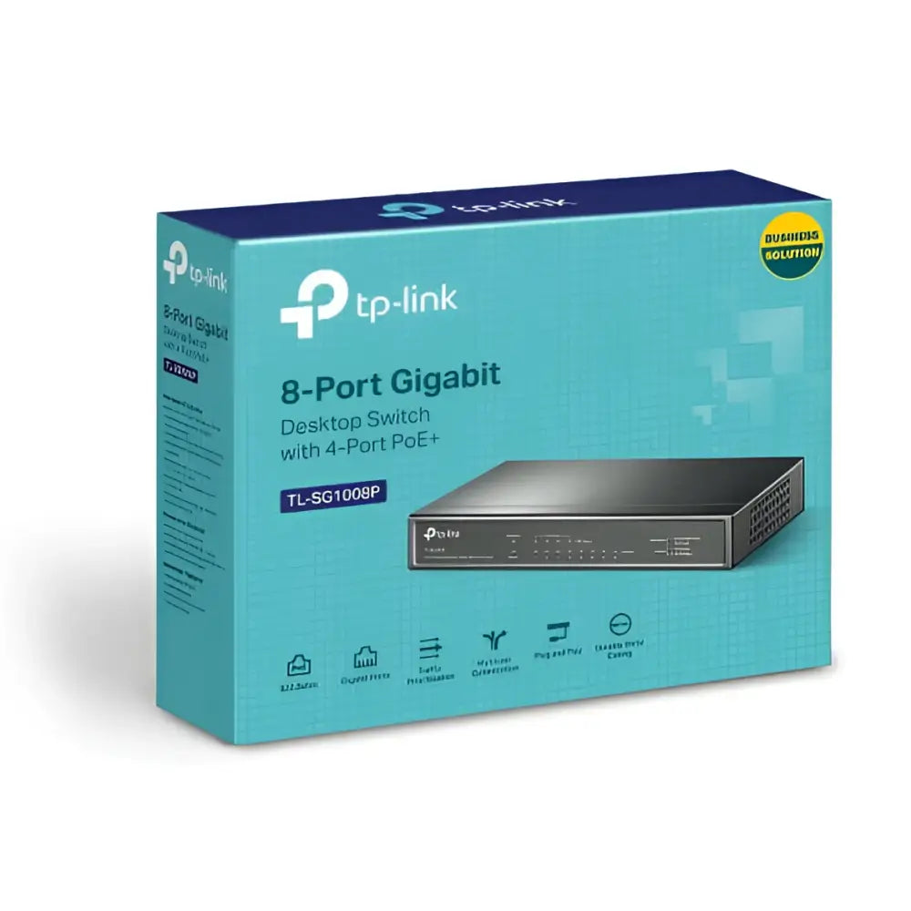 TP-Link TL-SG1008P 8-Port Gigabit Desktop Unmanaged Switch with 4-Port PoE 64W IEEE 802.3af Up to for all ports,Up