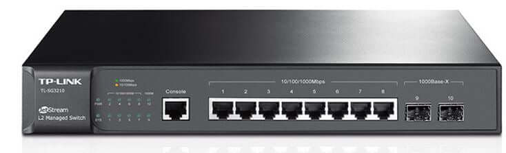 TP-Link TL-SG3210 JetStream 8-Port Gigabit L2 Managed Switch with 2 SFP Slots Omada