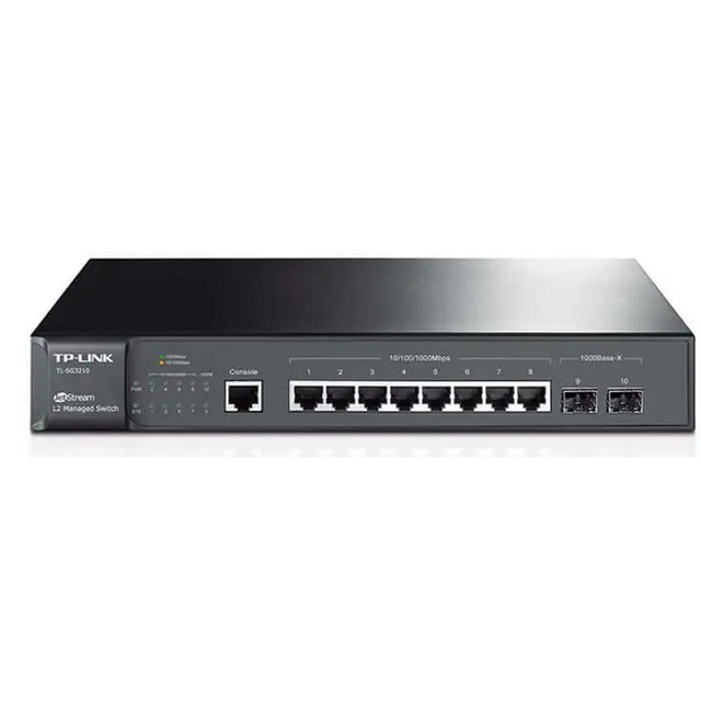 TP-Link TL-SG3210 JetStream 8-Port Gigabit L2 Managed Switch with 2 SFP Slots Omada