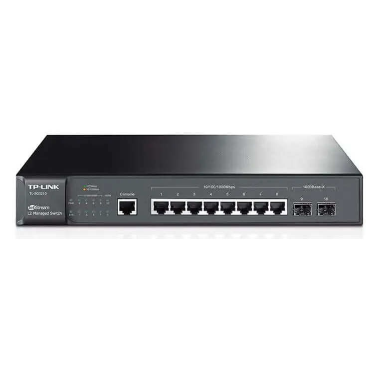 TP-Link TL-SG3210 JetStream 8-Port Gigabit L2 Managed Switch with 2 SFP Slots Omada