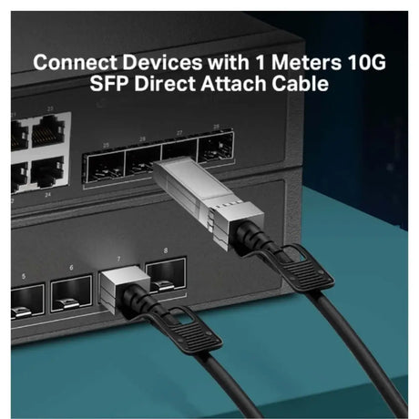 TP-Link TL-SM5220-1M 1 Meter 10G SFP+ Direct Attach Cable Drives 10 Gigabit Ethernet Connector on Both Sides (Replaces