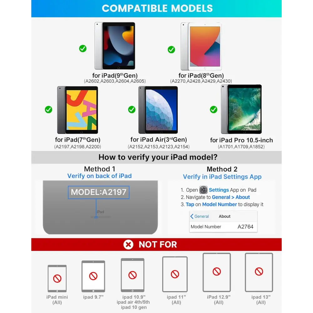 Typecase Touch for iPad 9th Generation Case with Keyboard (10.2’’ 2021),Multi-touch Trackpad,10 Color Backlight 360°