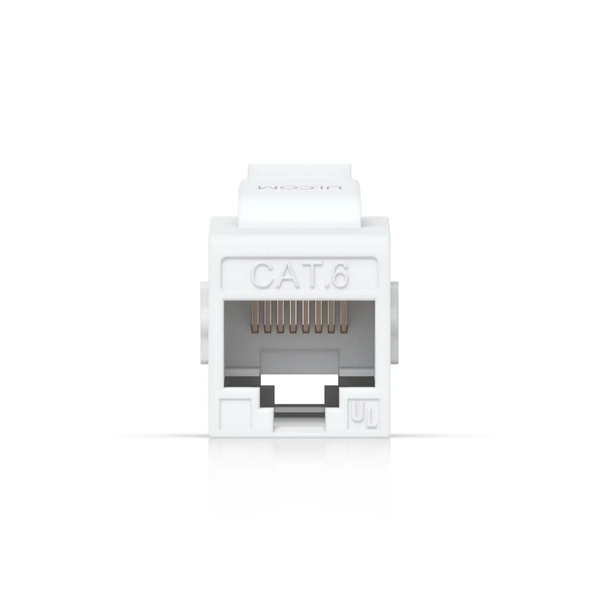 Ubiquiti Cat6 Keystone Coupler 12-Pack White Pass-Through For Connecting Pre-Terminated Ethernet Cables Seamlessly