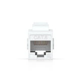 Ubiquiti Cat6 Keystone Coupler 12-Pack White Pass-Through For Connecting Pre-Terminated Ethernet Cables Seamlessly