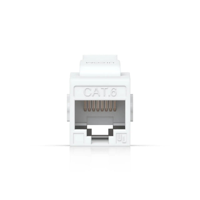 Ubiquiti Cat6 Keystone Coupler 12-Pack White Pass-Through For Connecting Pre-Terminated Ethernet Cables Seamlessly