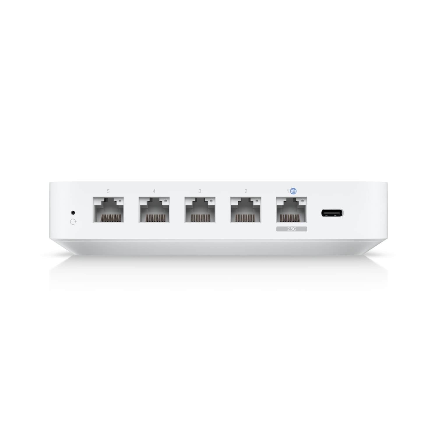 Ubiquiti Cloud Gateway Ultra, Multi-WAN, (4) GbE RJ45 ports, (1) 1/2.5 GbE RJ45 ports, USB Type C, 5V DC/3A, 100–240V AC, Max 6.2W, 2Yr Warr