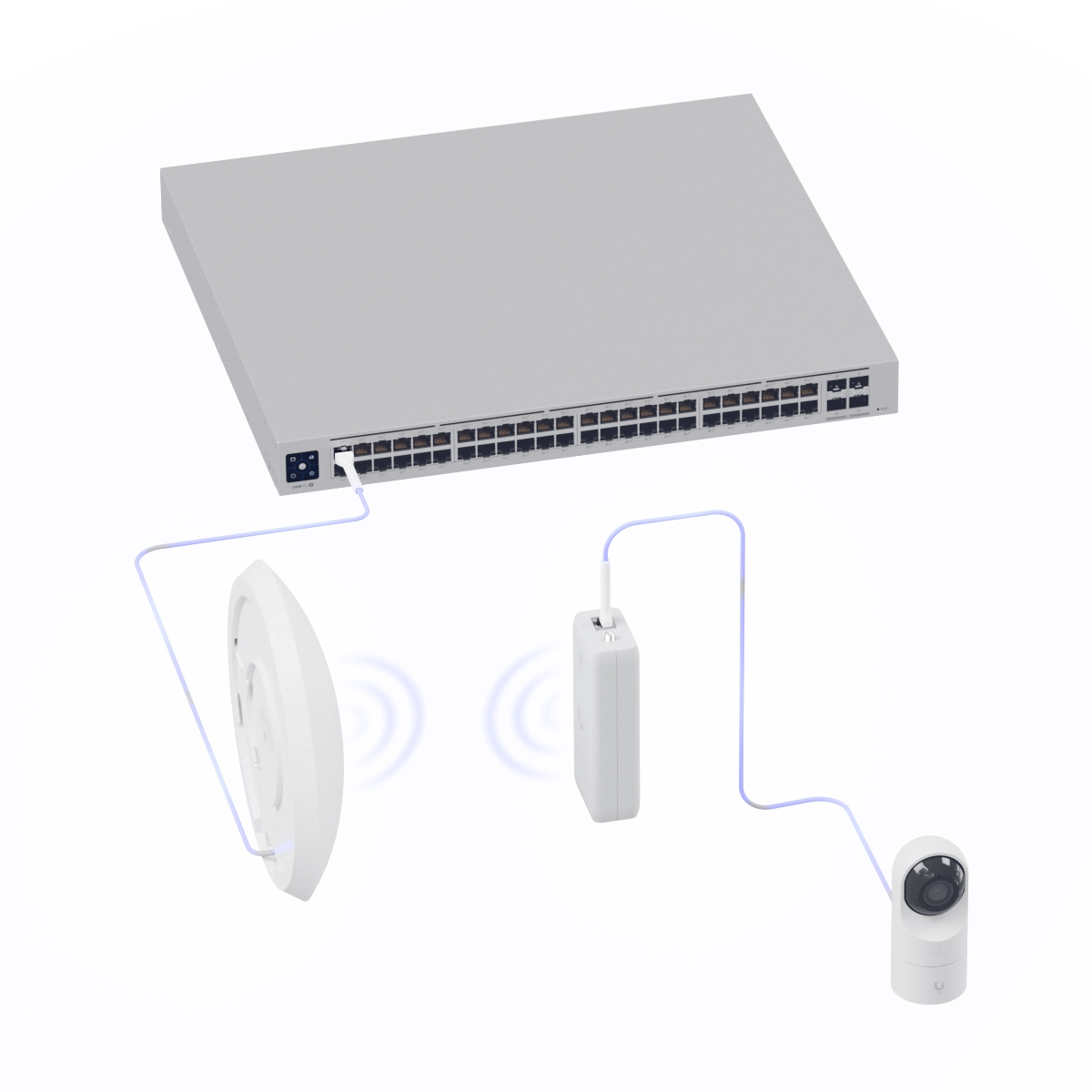 Ubiquiti Device Bridge,Plug-and-play Wireless Bridging PoE Adapter with Integrated UniFi WiFi Auto-Link