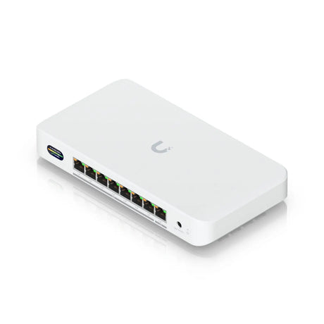 Ubiquiti Device Bridge Switch Compact PoE+ Switch* (1) 10 GbE Port (7) 2.5 Ports 6 GHz WiFi 7 Integration Seamless