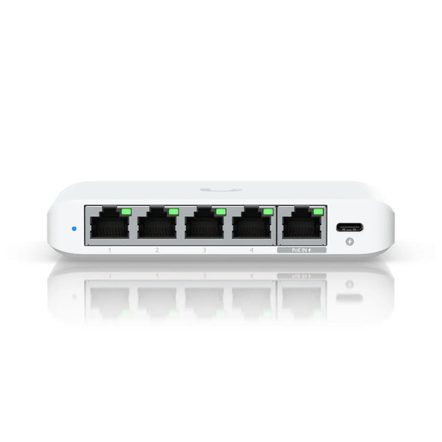 Ubiquiti Flex Mini 2.5G (4) 2.5 GbE Ports (1) PoE Input Port for Power,