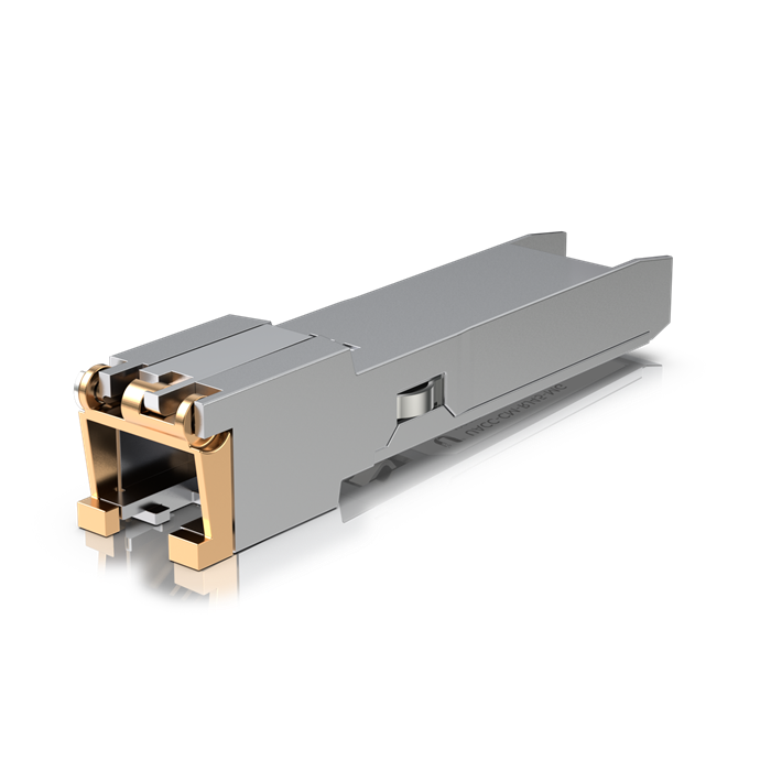 Ubiquiti SFP+ to RJ45 Transceiver Module 1/2.5/5/10GBase-T Copper 1/2.5/5/10 Gbps Throughput Supports Up To 100m