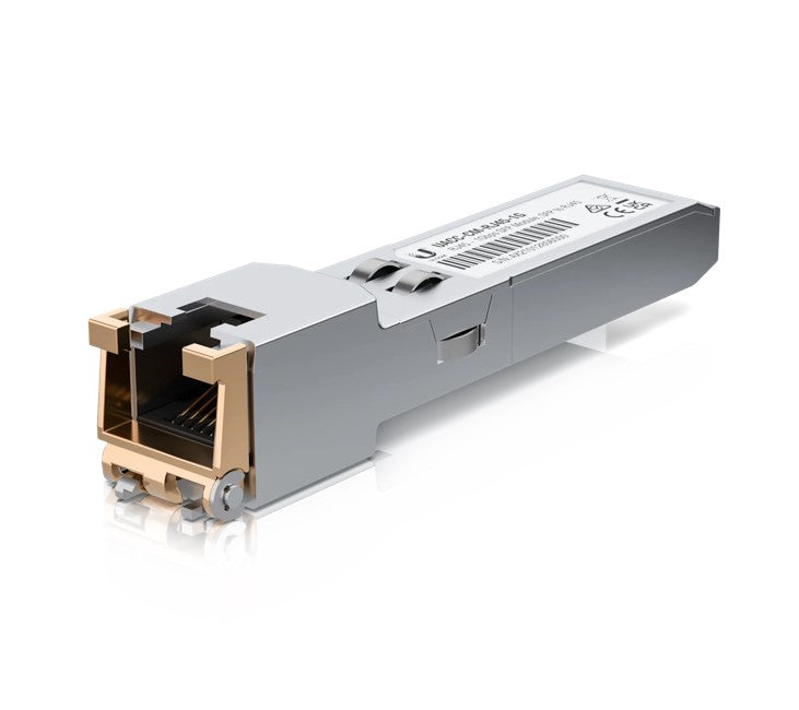 Ubiquiti SFP to RJ45 Transceiver Module 1000Base-T Copper 1Gbps Throughput Rate Supports Up 100m