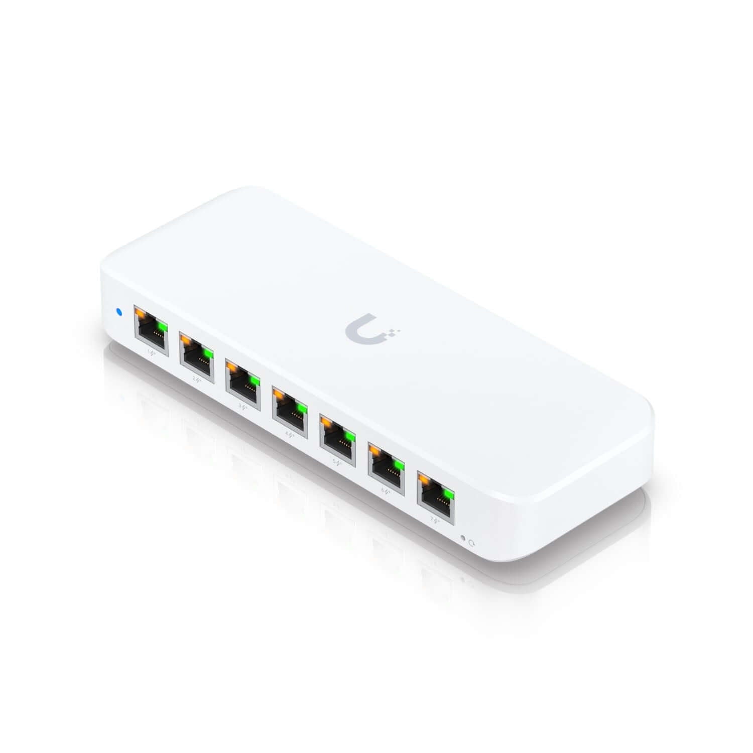 Ubiquiti Ultra 42W Compact Layer 2 8-port GbE PoE Switch Versatile Mounting Options 7 PoE/PoE+ No Power Supply PoE++