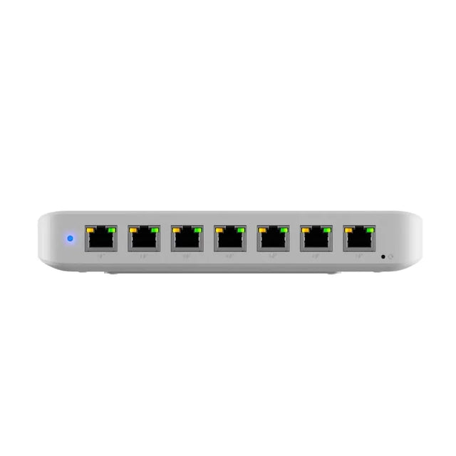 Ubiquiti Ultra 60W Compact 8-port Layer 2 GbE PoE Switch Versatile Mounting 7 PoE+ Output ports 1 Port Includes PSU 2Yr