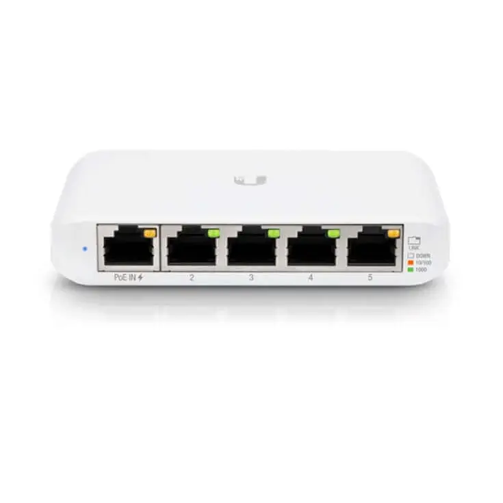 Ubiquiti UniFi Network Switch USW-Flex-Mini 5-Port No POE (4) GbE Ports (1) PoE Input Layer2 Mount