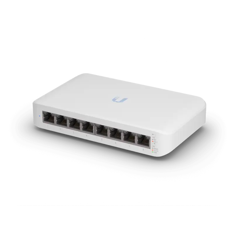 Ubiquiti UniFi Switch USW-Lite-8-POE 4x PoE Output Ports 52W Supply Fanless Wall Mount Kit Included 2Yr Warr