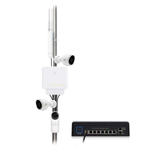 Ubiquiti UniFi USW Flex - Managed Layer 2 Gigabit Switch with Auto-sensing 802.3af PoE Support. 1x PoE In 4x PoE