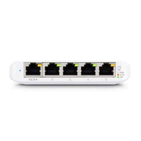 Ubiquiti USW Flex Mini UniFi Layer 2 Gigabit Switch 5x GbE RJ45 Ports Power Via PoE (802.3af) / USB Type-C 5V 1A