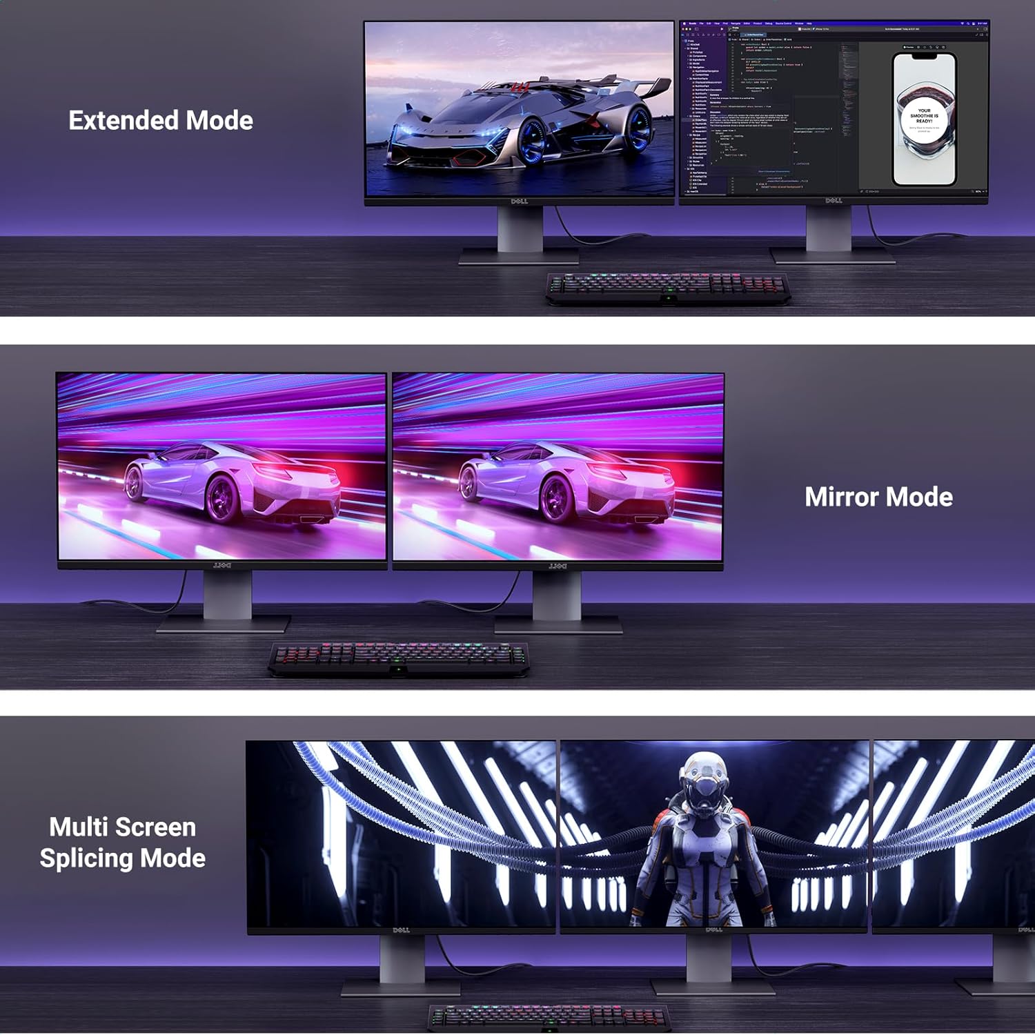 UGREEN 16K Displayport 2.1 [VESA Certified] Cable 2M DP to Male Cord 40Gbps Support 16K@30Hz 8K@240Hz 4K@240Hz Nylon