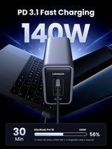 UGREEN 300W USB C Charger Nexode 5 Ports GaN III PD 3.1 Laptop Charging Station 140W Fast Charge Block for MacBook