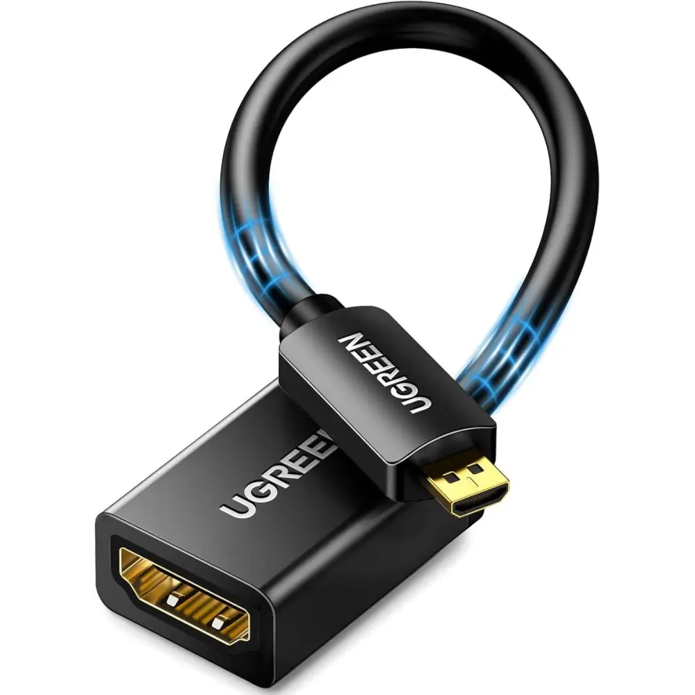 UGREEN 4K@60Hz Micro HDMI to Adapter Male Female with Ethernet Support 3D Compatible Hero 7 Black 5 4 6 Raspberry Pi