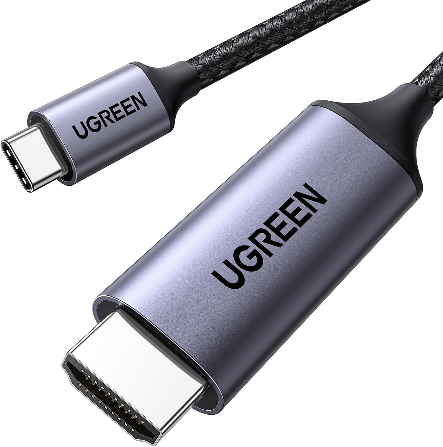 UGREEN 4K@60Hz USB C to HDMI Cable 2M Type Thunderbolt 4/3 Video Adapter for Home Office Compatible with iPhone 17 Pro