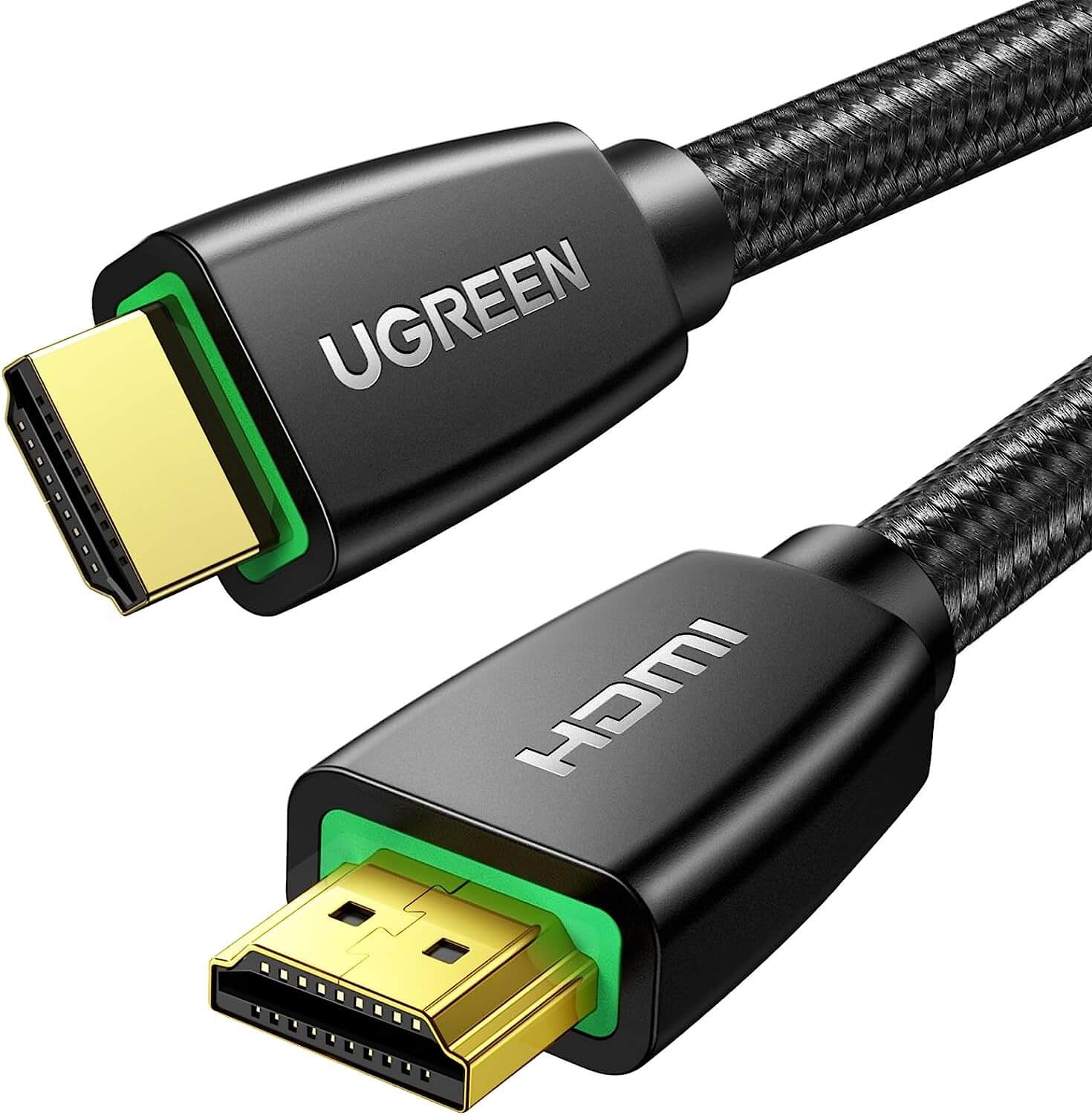 UGREEN 4K HDMI Cable 2M, HDMI 2.0 Braided Cord 18Gbps High Speed with Ethernet Support 4K@60Hz HDCP 2.2 ARC 3D Compatible with UHD TV, Monitor, Soundbar, Computer, Xbox 360, PS5, PS4, Switch, Blu-ray