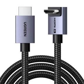 UGREEN 8K 10K HDMI Cable 90 Degree 1M 48Gbps Ultra High Speed Right Angle 2.1 Braided Cord 4K@240Hz 8K@60Hz HDCP