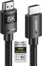 UGREEN 8K@60Hz Certified HDMI 2.1 Cable 1M Ultra Speed 10K 60Hz 4K 240Hz Braided Cord Support 48Gbps Dynamic HDR eARC