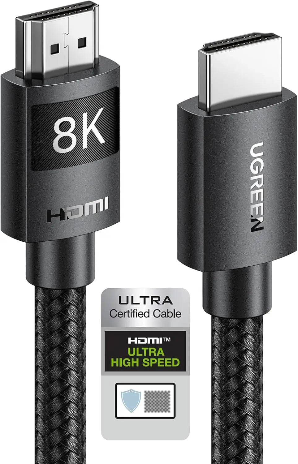 UGREEN 8K@60Hz Certified HDMI 2.1 Cable 1M Ultra Speed 10K 60Hz 4K 240Hz Braided Cord Support 48Gbps Dynamic HDR eARC