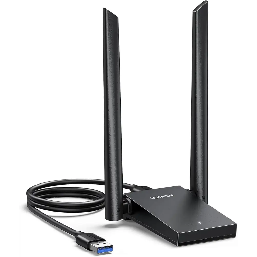 UGREEN AX1800 WiFi 6 Adapter Dual Band USB 3.0 with 5dBi High Gain Double Antennas Wireless Dongle Network Adapters