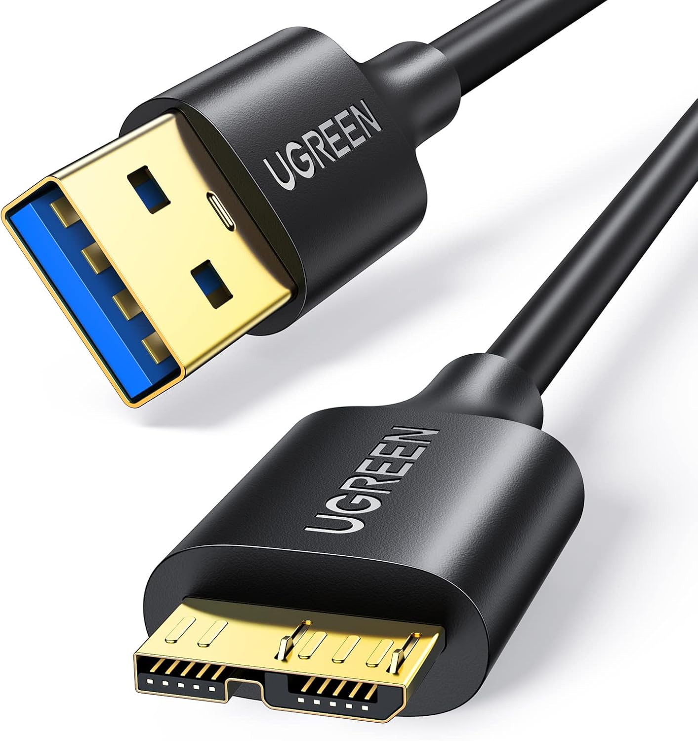 UGREEN Micro USB 3.0 Cable Type A to B Male Hard Drive Cord 5Gbps Data Sync and Charging Wire Compatible with Galaxy S5