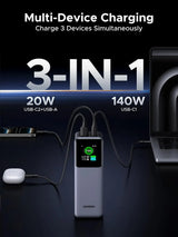 UGREEN Nexode 200W Power Bank 25000mAh 3-Port Laptop Portable Charger