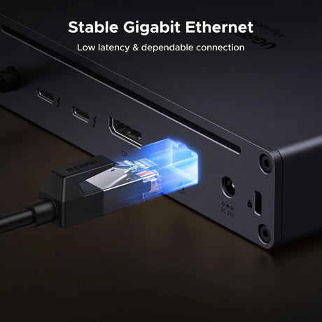 UGREEN Thunderbolt 5 Dock with 2*TBT5 DP 2.1 Single 8K Dual 6K Display | 140W Charging 1GbE Ethernet SD TF 3.0 10Gbps
