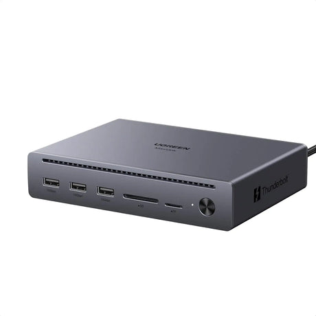 UGREEN Thunderbolt 5 Dock with 2*TBT5 DP 2.1 Single 8K Dual 6K Display | 140W Charging 1GbE Ethernet SD TF 3.0 10Gbps
