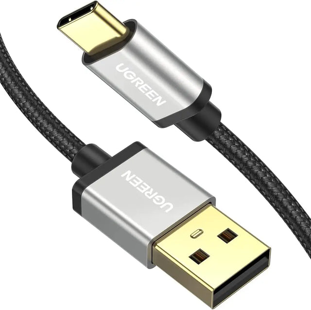 UGREEN USB A to C Cable Nylon Braided Charging Cord Gold-Plated 1M