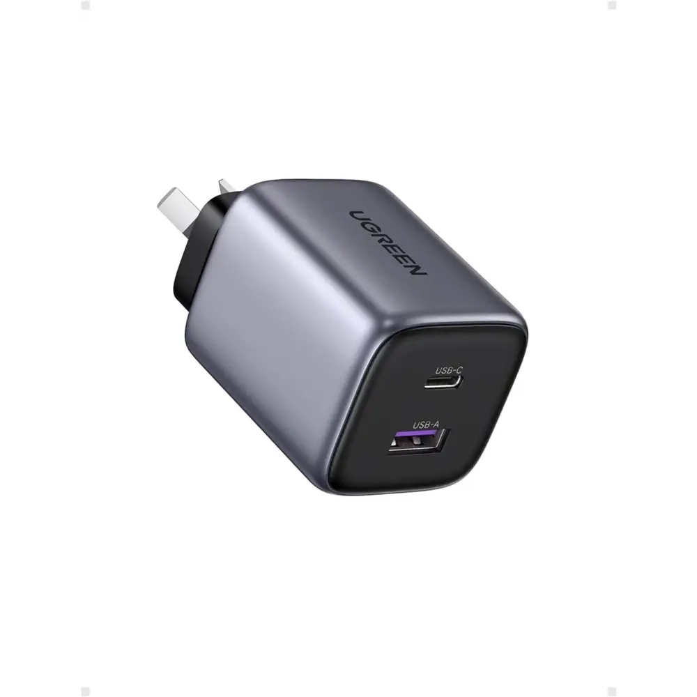 UGREEN USB C Charger 35W Nexode 2 Ports GaN II Fast Charging Block PD3.0 Compact Adapter AU Plug for iPhone 16 Pro