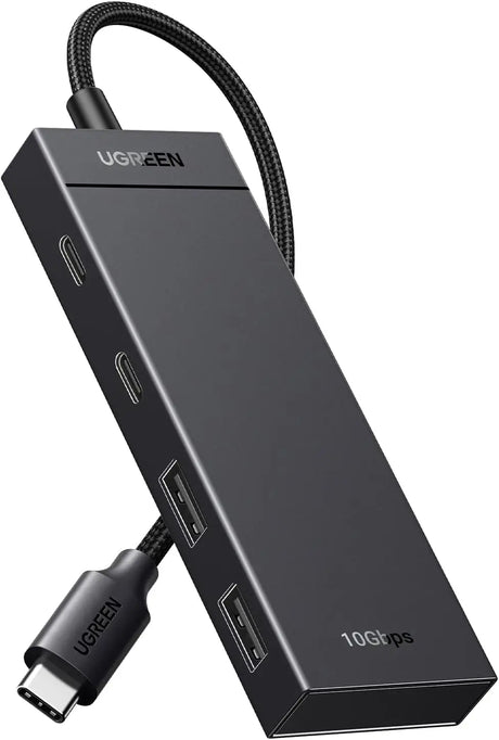 UGREEN USB C Hub 10Gbps 4 in 1 3.2 Adapter with 2 Type C& A Data Ports Extender for PC Laptops MacBook Air iMac iPad