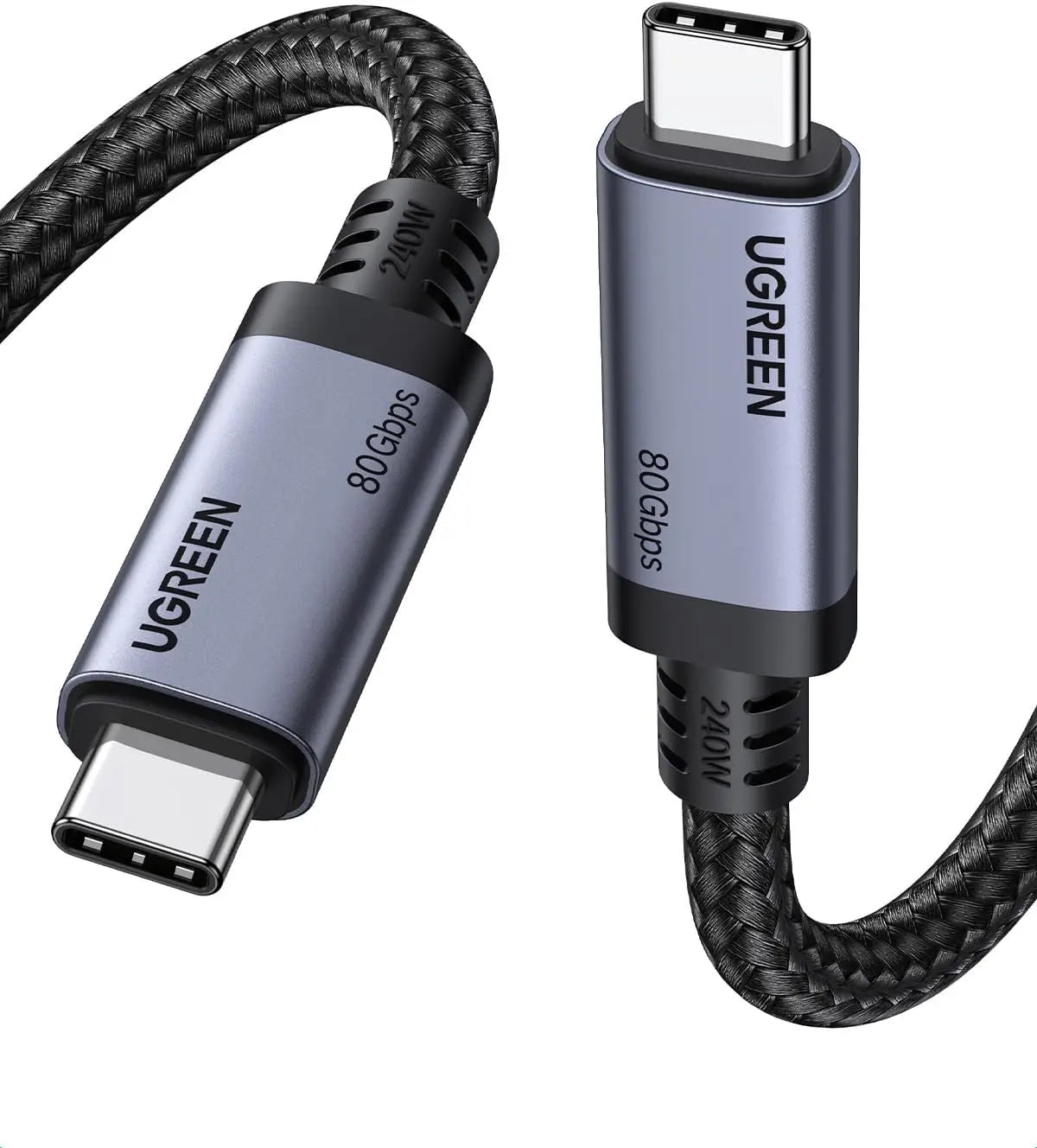 UGREEN USB C to Cable USB4 Gen4 80Gbps Premium 16K/Dual 8K/Triple 4K Display 240W PD3.1 Type Fast Charging Compatible
